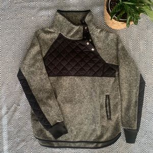 Asymmetrical Half Zip Sweater